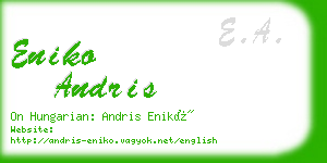 eniko andris business card